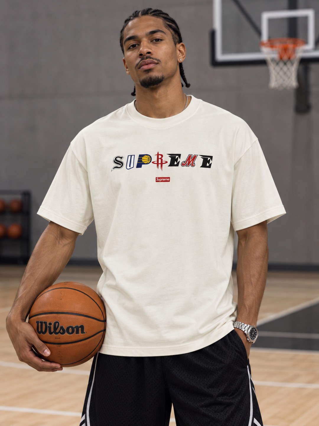 Camiseta Supreme Courtside- Off — foto 2