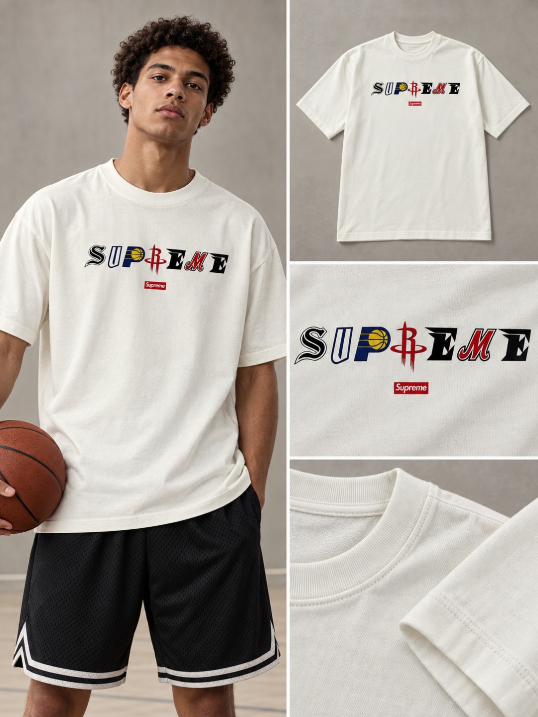 Camiseta Supreme Courtside- Off — foto 3