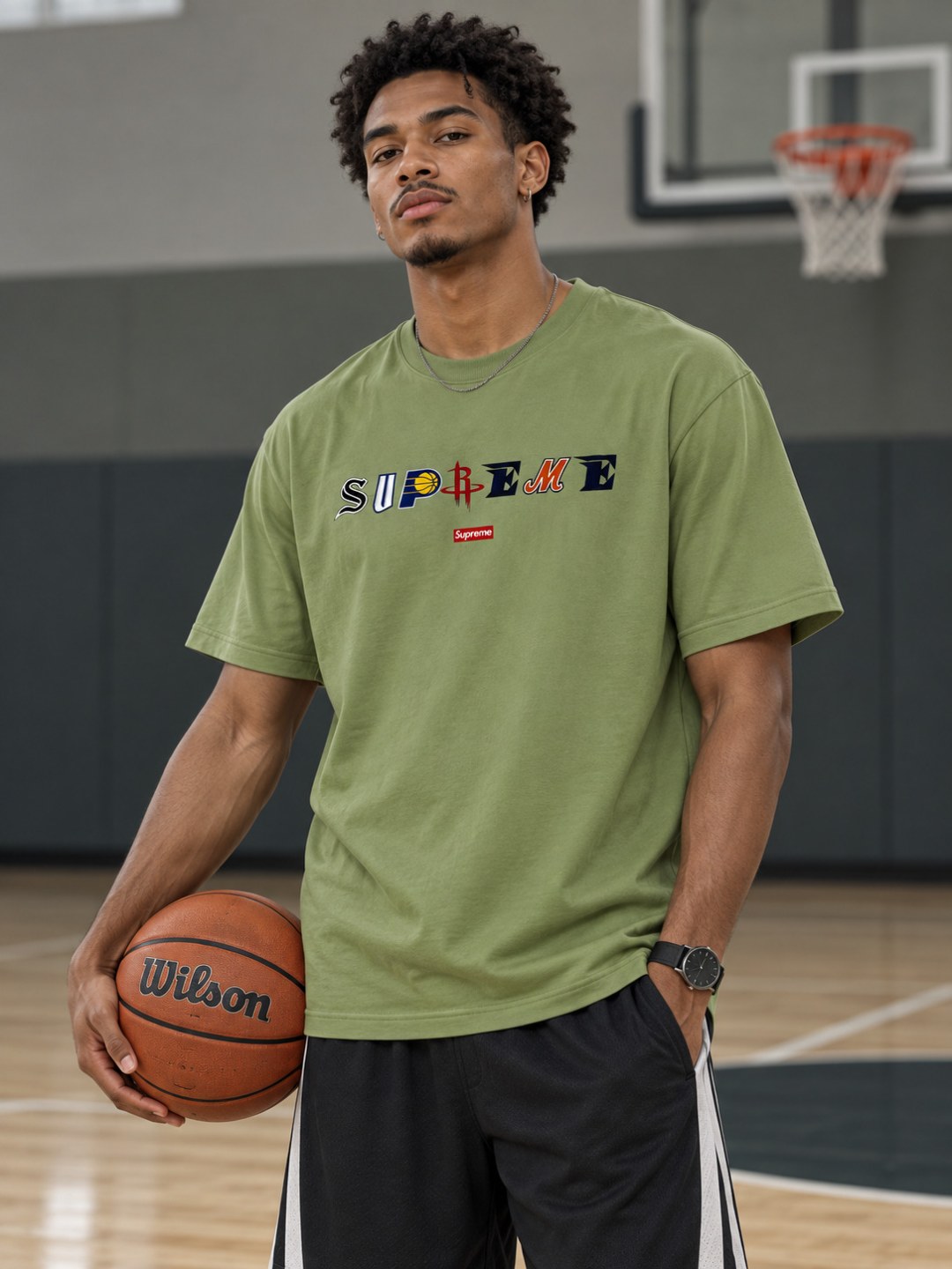 Camiseta Supreme Courtside- Verde  — foto 2