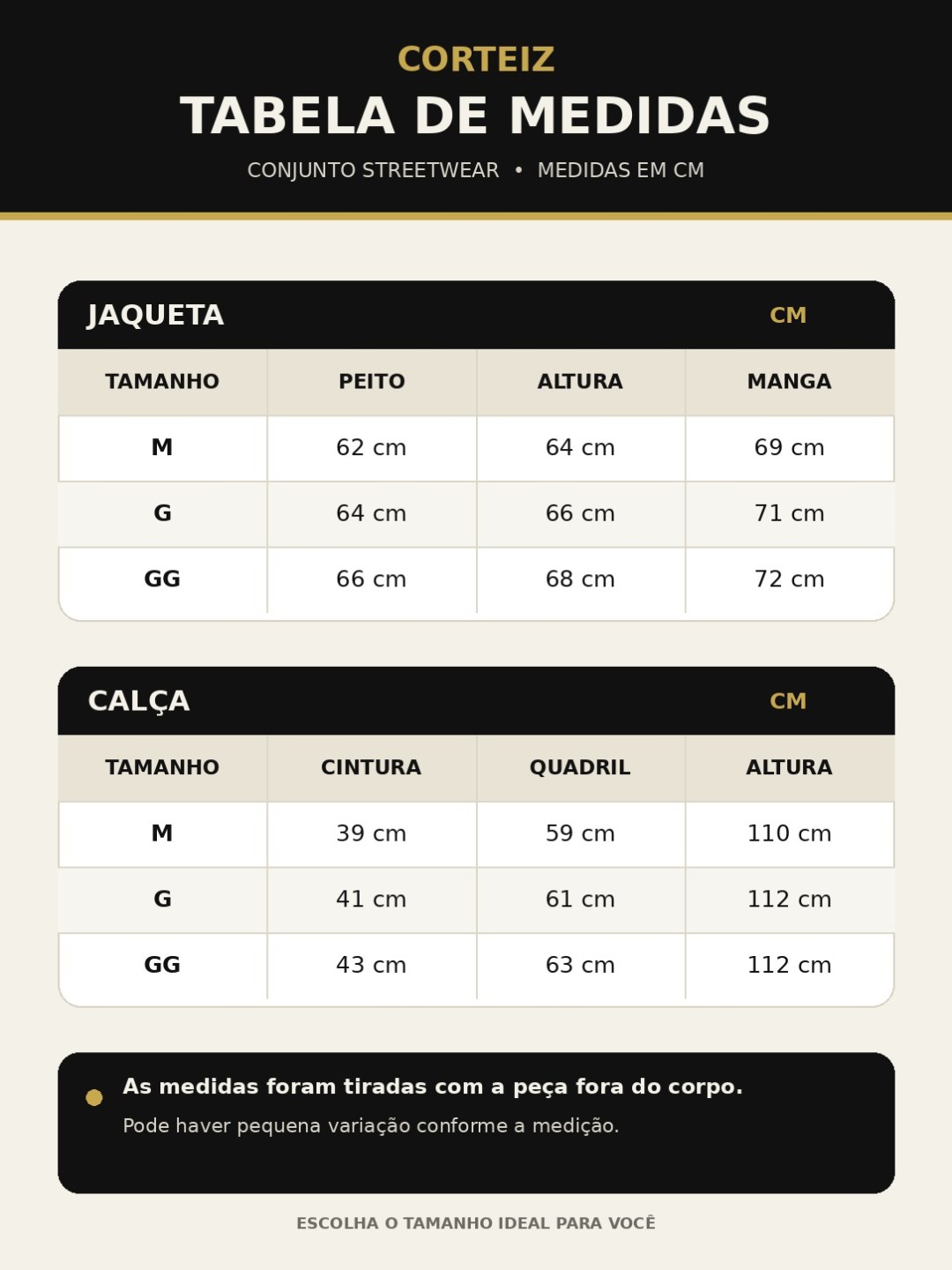 Conjunto Streetwear Corteiz Track- Branco/preto  — foto 6