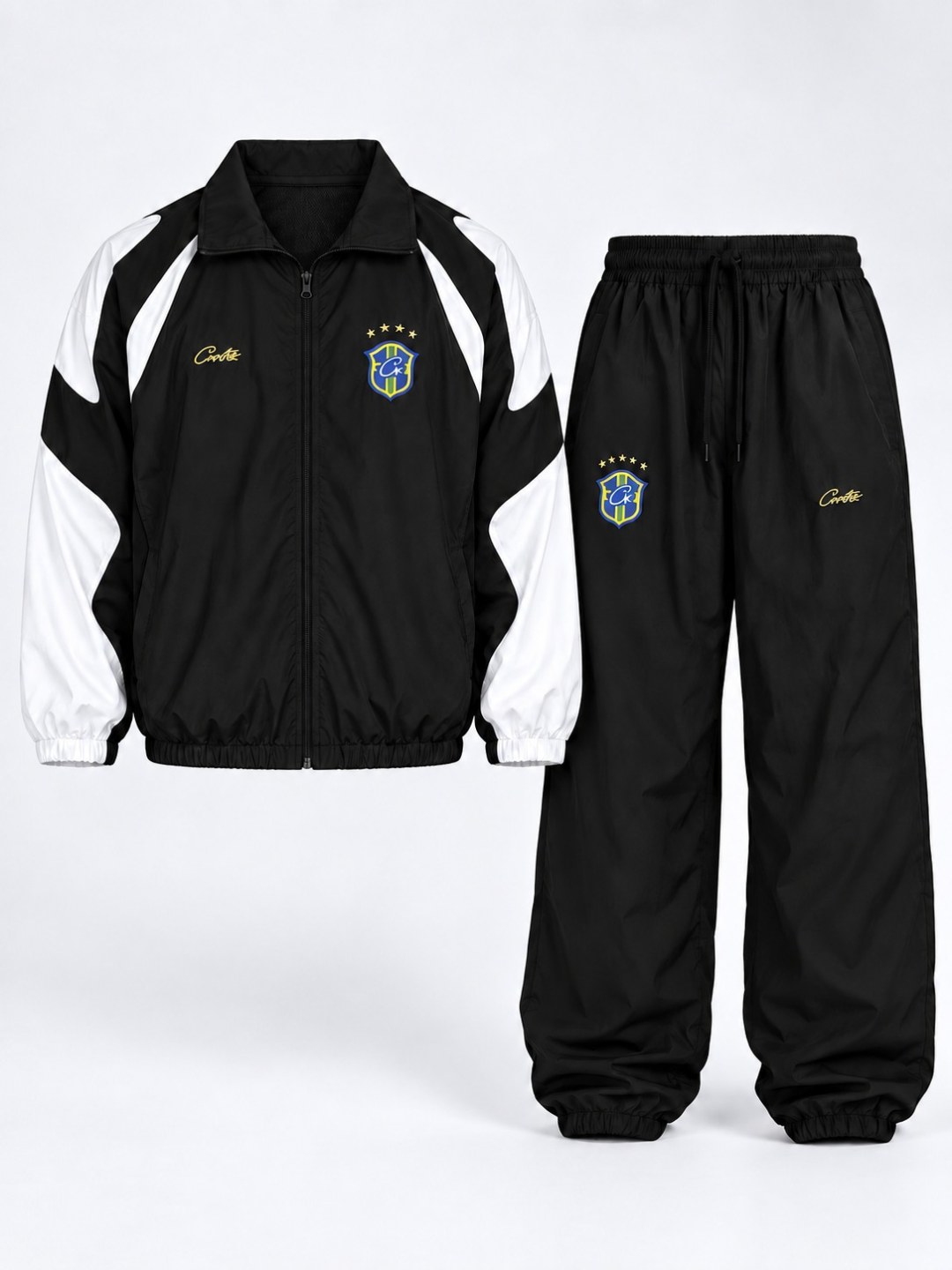 Conjunto Streetwear Corteiz Track- Preto/Branco  — foto 2