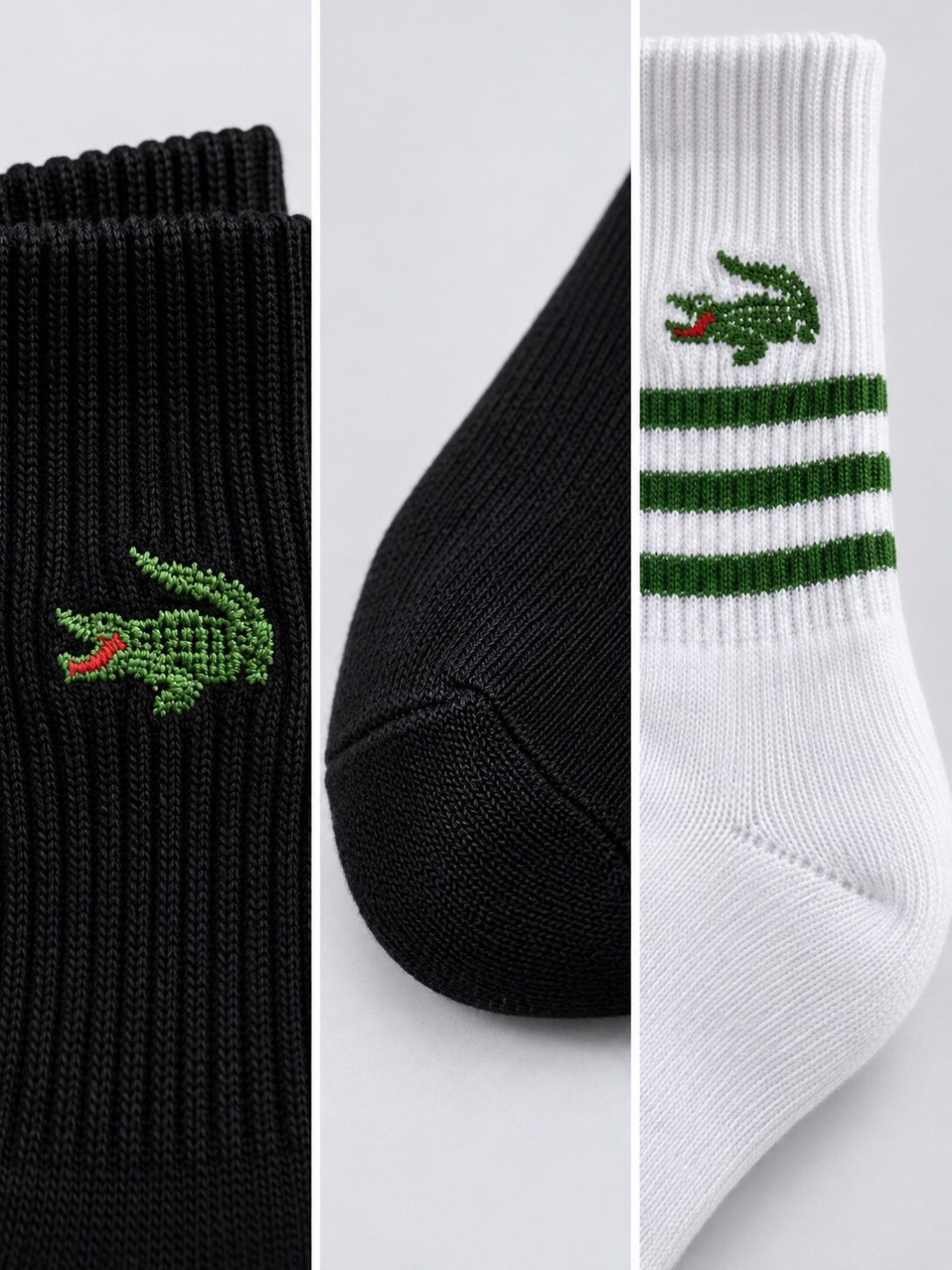 Kit 3 pares meia- Lacoste  — foto 2