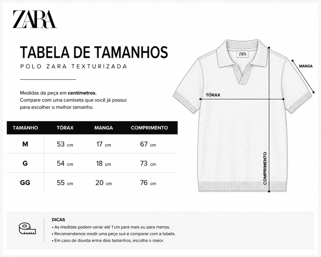 Polo Zara de Tricô Canelado Slim com Zíper — foto 9