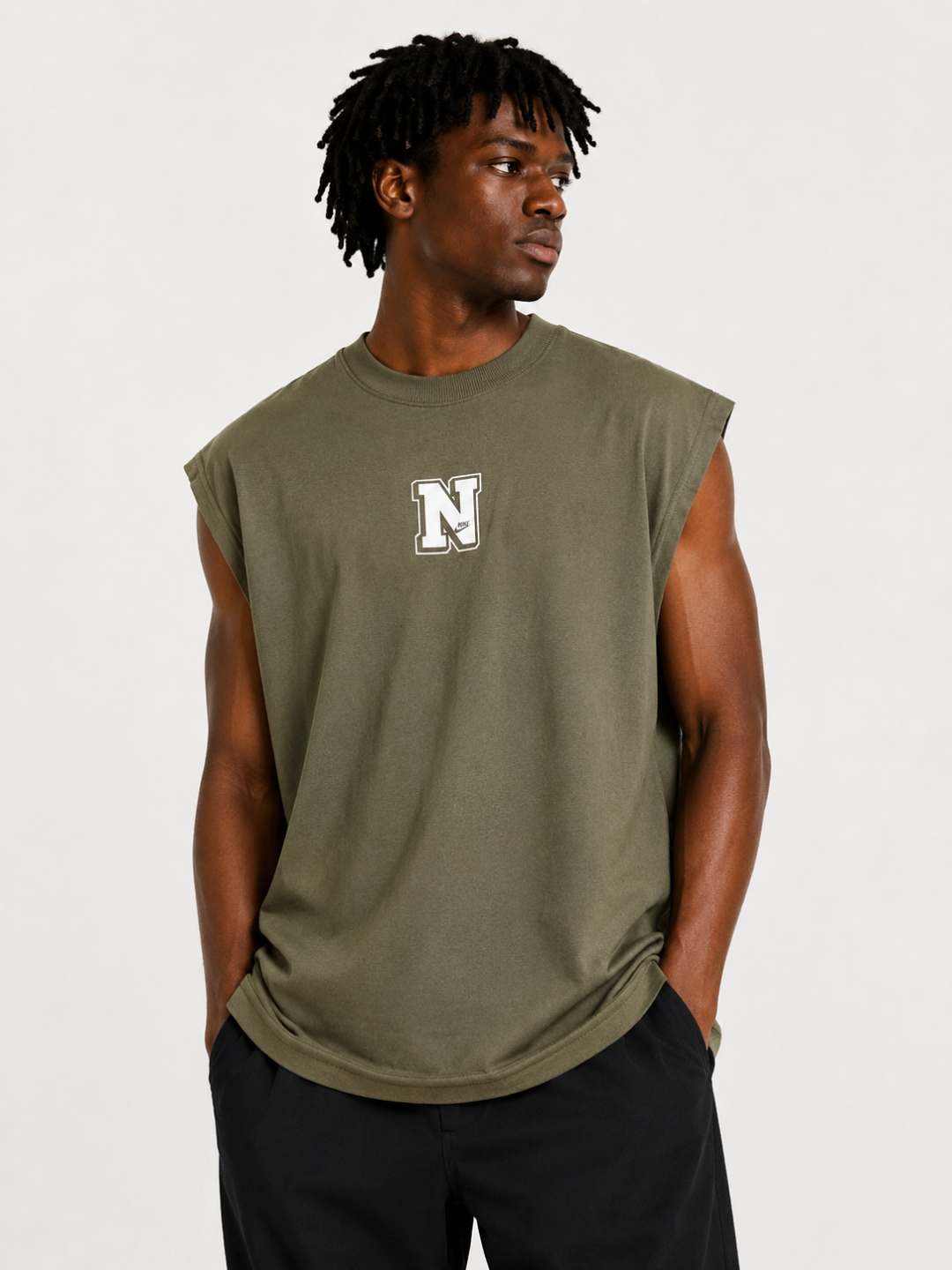 Regata Oversized Essential N Signature Olive Green 