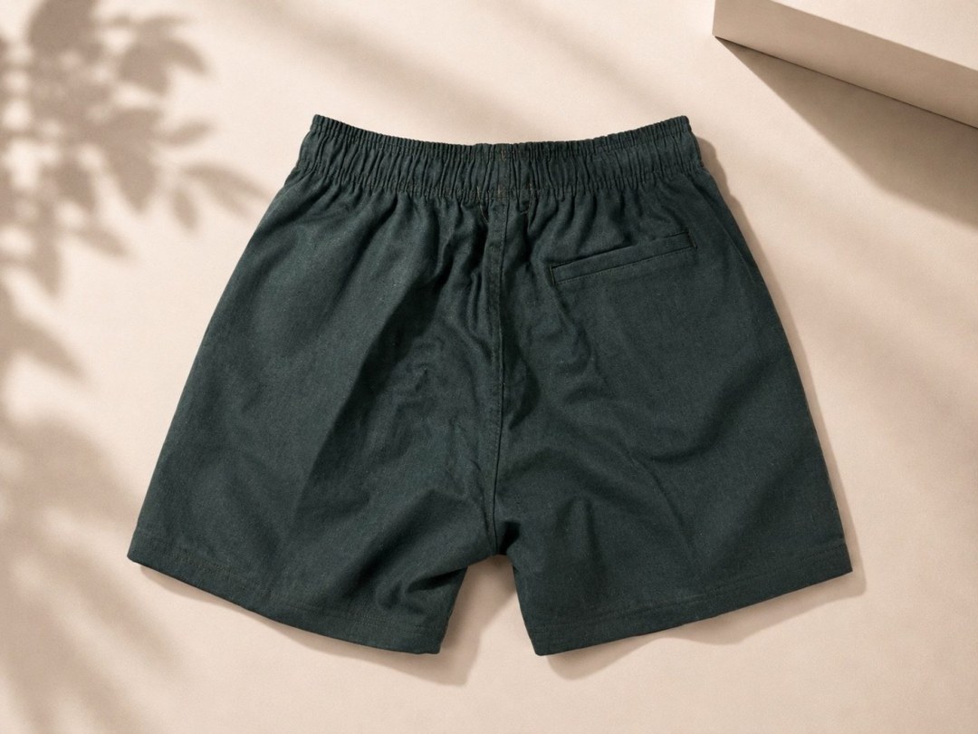 Short de linho verde musgo reserva  — foto 2