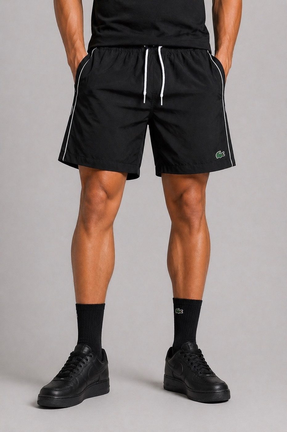 Short elastano Lacoste Preto  — foto 2