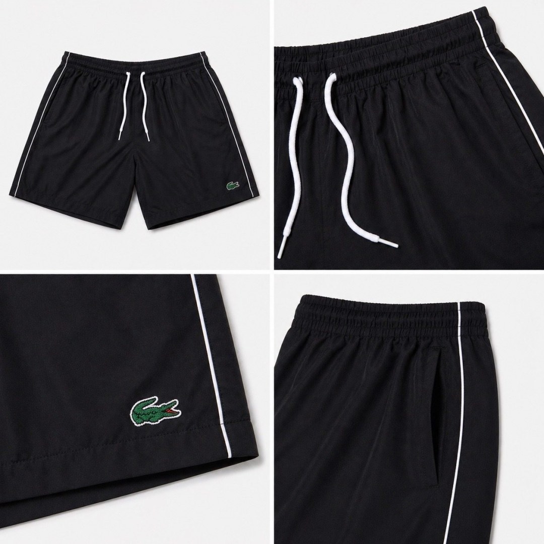 Short elastano Lacoste Preto  — foto 3
