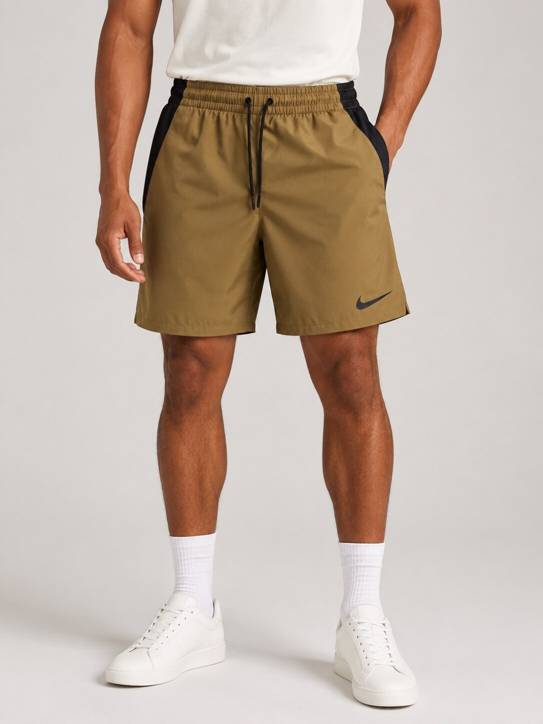Short Táctel Stormline Impermeável- Caqui/Preto — foto 2