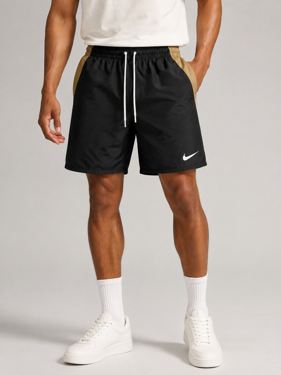 Short Táctel Stormline Impermeável- Preto/Bege — foto 2